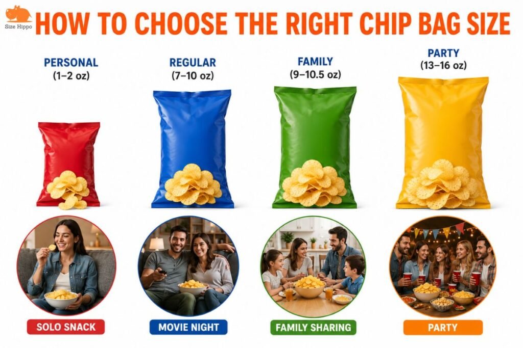 Choosing the right chip bag size for a gathering