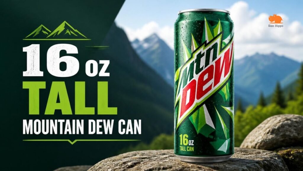 16 oz Tall Mountain Dew Can