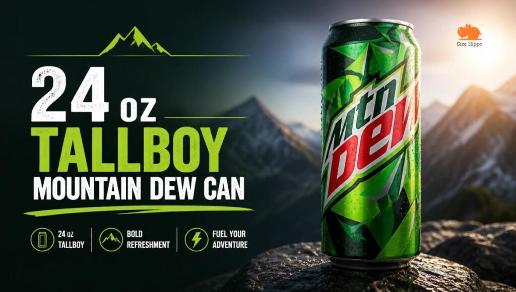 24 oz Tallboy Mountain Dew Can