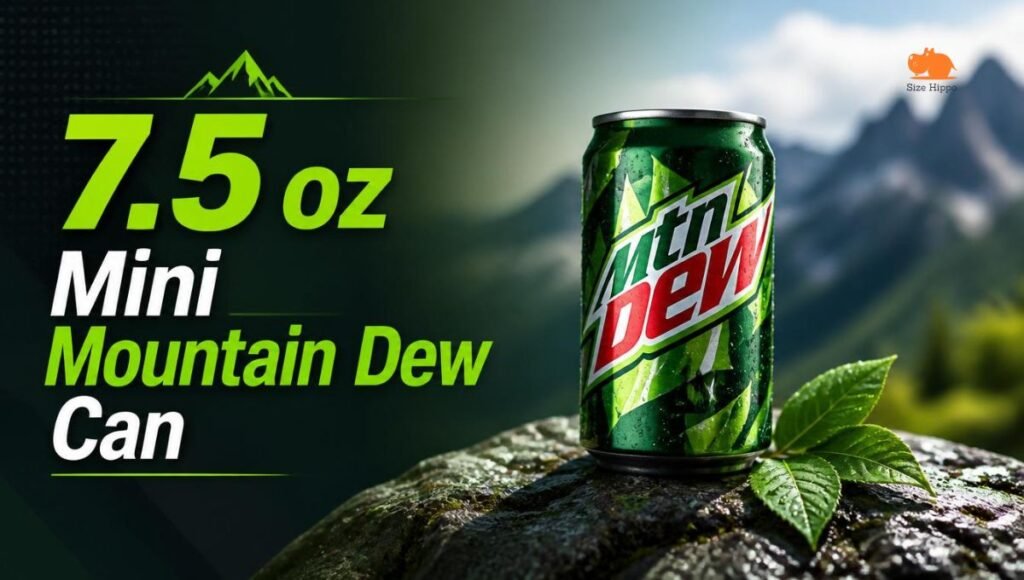75 oz mini mountain dew can