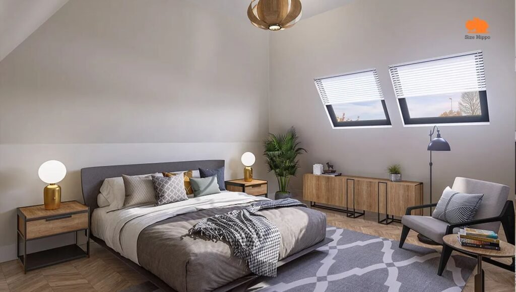master bedroom size