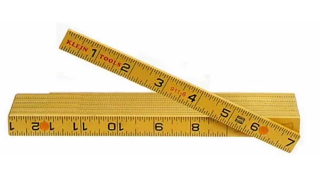 7 Inch Section on Wooden Ruler