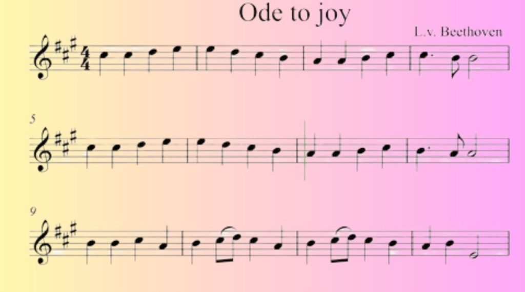 Standard Sheet Music Measures 8 Inches