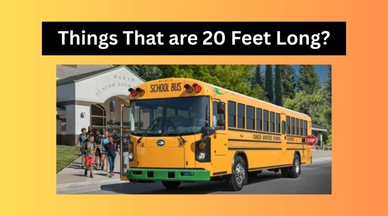 Things That are 20 Feet Long