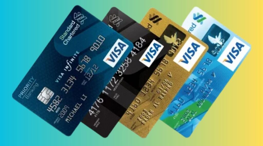 4 Plastic Credit Cards