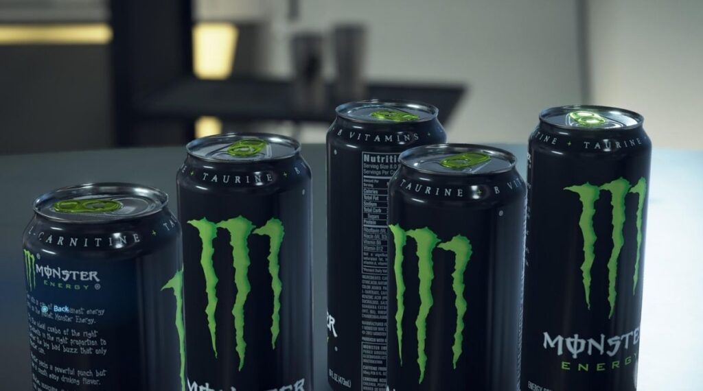How tall is a Monster can?