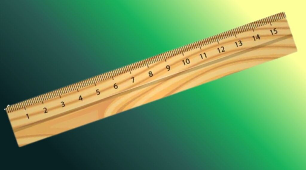 Standard Ruler 15 cm Long