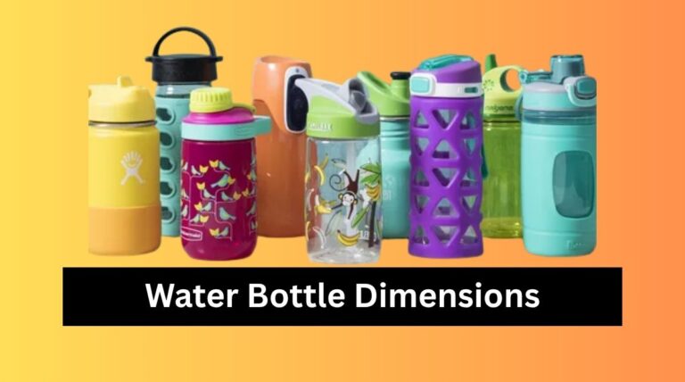 Water Bottle Dimensions