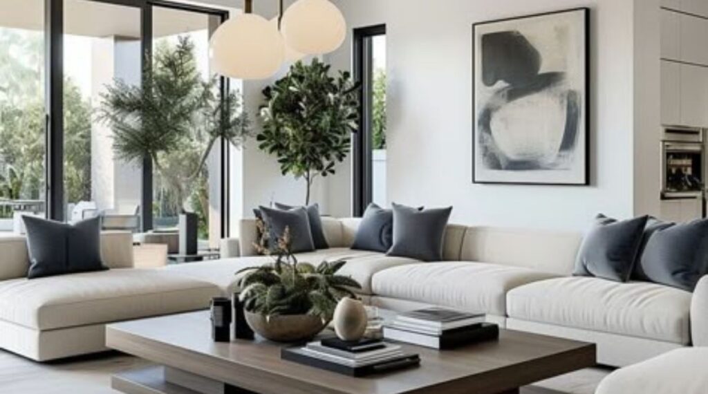 average American living room dimensions