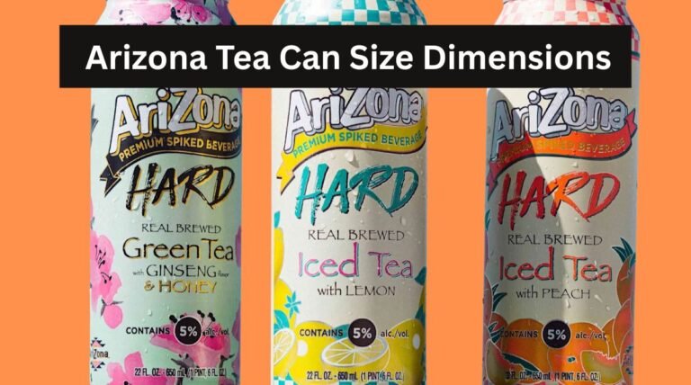 Arizona Tea Can Size Dimensions