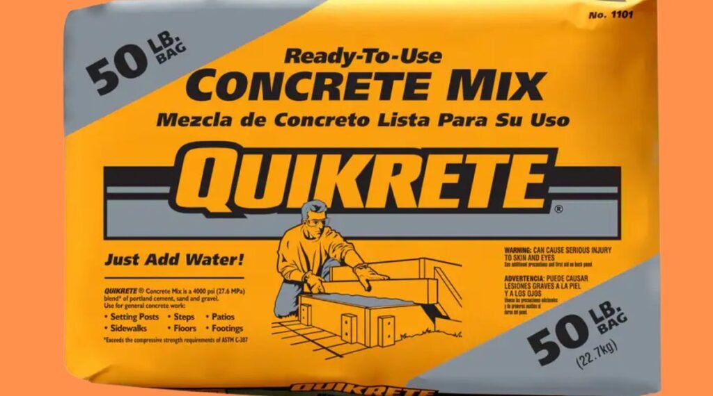 50-pound bag of cement