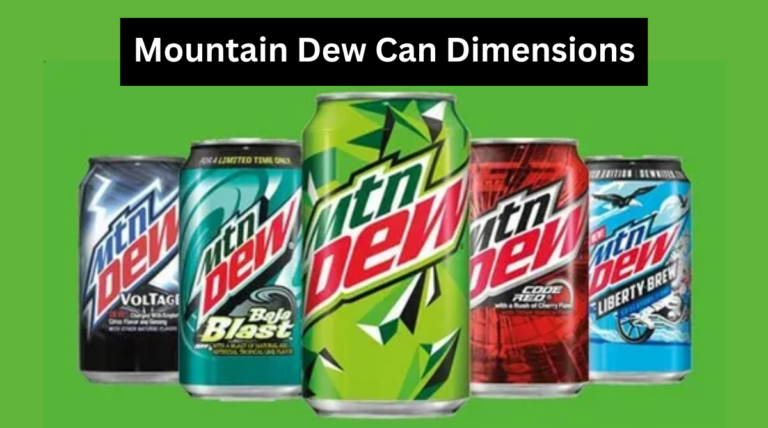 Mountain Dew Can Dimensions