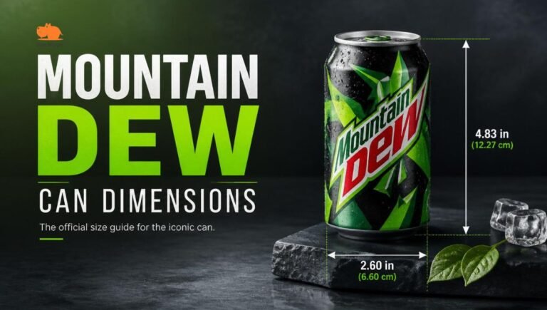 Mountain Dew Can Dimensions