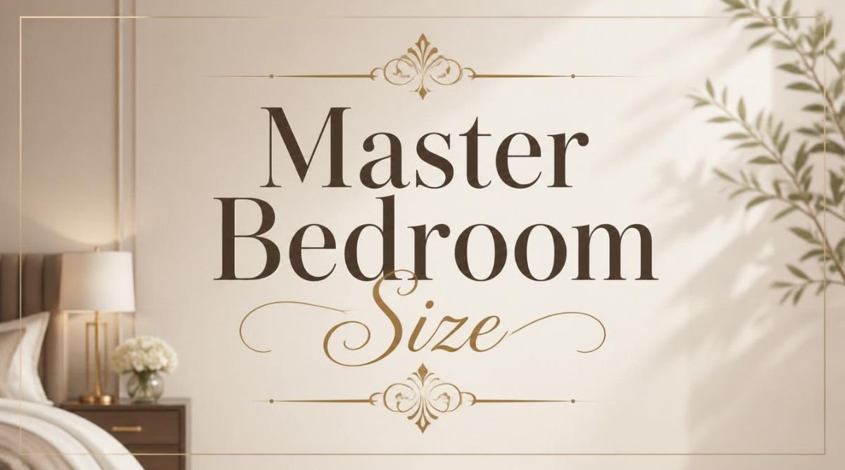 Master Bedroom Size